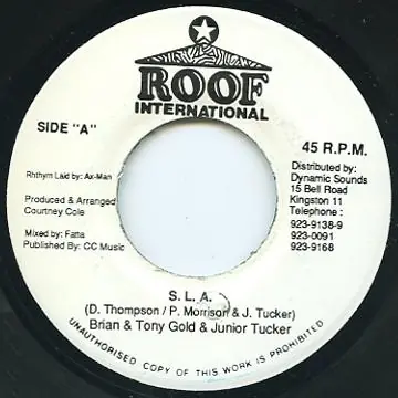 Latest ReggaeCollector.com - Brian, Tony Gold, Junior Tucker - SLA (Roof International)