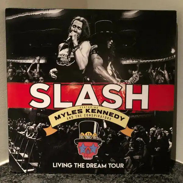 Premium Buy Slash featuring Myles Kennedy and The Conspirators : Living The Dream Tour (3xLP, Album, Ltd, Red) Online for a great price