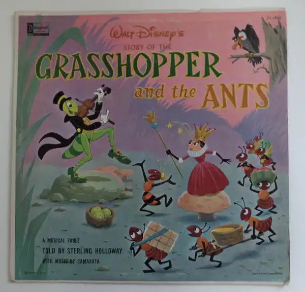 Fresh Stock Buy Sterling Holloway And Camarata* : Walt Disney's Story Of The Grasshopper And The Ants (LP, Album) Online for a great price