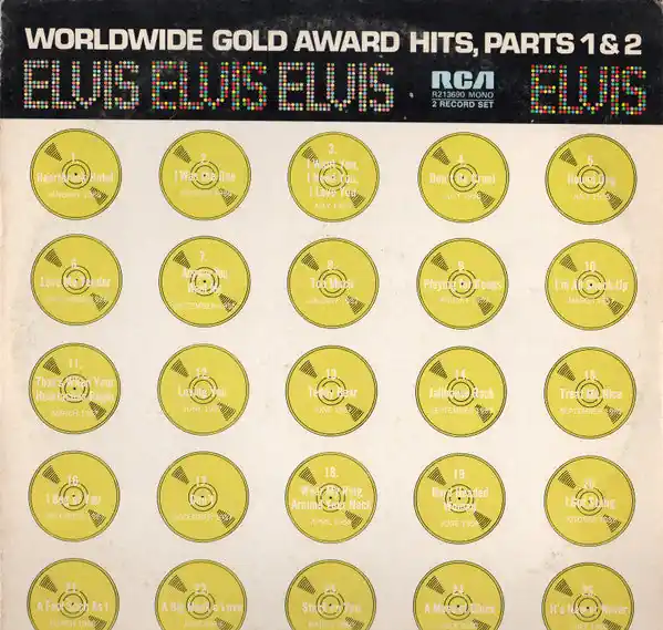 Direct From Manufacturer Buy Elvis Presley : Worldwide Gold Award Hits, Parts 1 & 2 (2xLP, Comp, Mono) Online for a great price