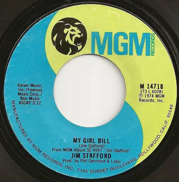 Limited Offer Buy Jim Stafford : My Girl Bill (7", Single, Styrene) Online for a great price