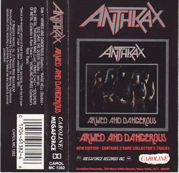 Buy Anthrax : Armed And Dangerous (Cass, EP) Online for a great price Worldwide Shipping