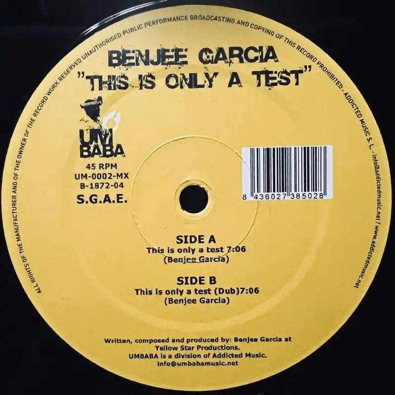 Wholesale Benjee Garcia - This Is Only A Test (2004)
