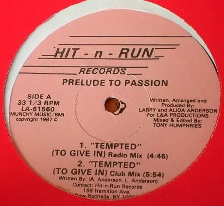 Prelude To Passion - Tempted (1987) Original