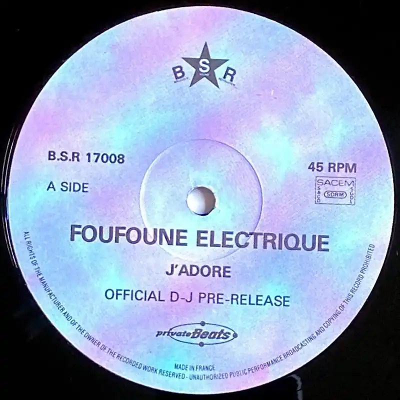 No Minimum Order Foufoune Electrique - J'adore (1992)